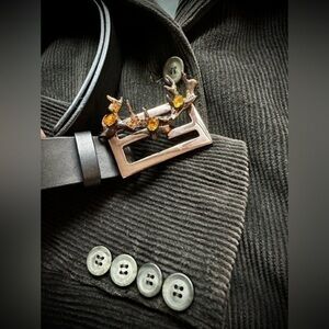 FENDI Italy Women’s Jeweled Antler Belt IT 40